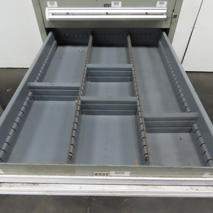 Stanley Vidmar 7 Drawer Small Parts Tools Storage Shop Cabinet 22.5" x 28" x 59"