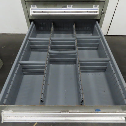 Stanley Vidmar 7 Drawer Small Parts Tools Storage Shop Cabinet 22.5" x 28" x 59"