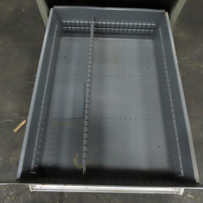 Stanley Vidmar 7 Drawer Small Parts Tools Storage Shop Cabinet 22.5" x 28" x 59"