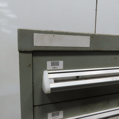 Stanley Vidmar 7 Drawer Small Parts Tools Storage Shop Cabinet 22.5" x 28" x 59"