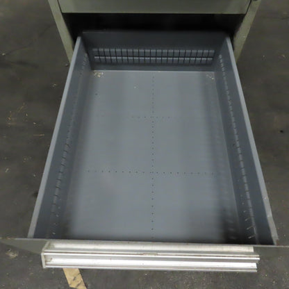 Stanley Vidmar 7 Drawer Small Parts Tools Storage Shop Cabinet 22.5" x 28" x 59"