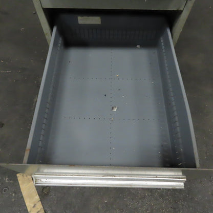 Stanley Vidmar 7 Drawer Small Parts Tools Storage Shop Cabinet 22.5" x 28" x 59"