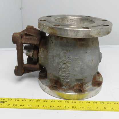 Jamesbury 5010223 6" 150F Stainless Steel Flanged Ball Valve 1" Square Stem
