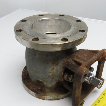 Jamesbury 5010223 6" 150F Stainless Steel Flanged Ball Valve 1" Square Stem