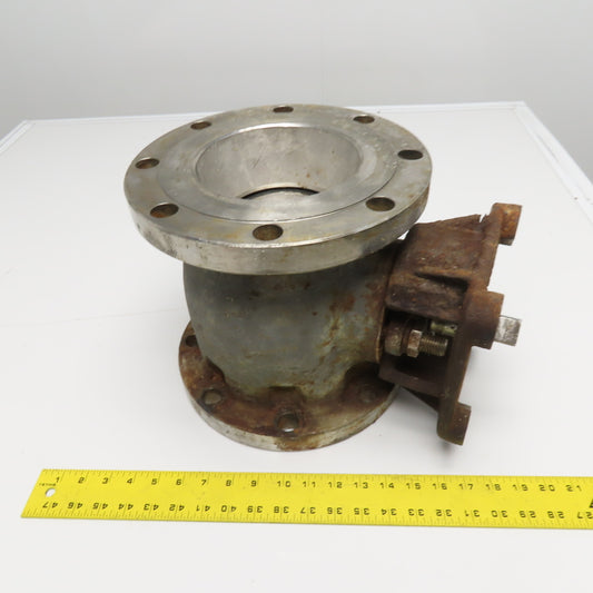 Jamesbury 5010223 6" 150F Stainless Steel Flanged Ball Valve 1" Square Stem