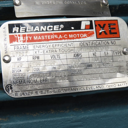 Reliance 5YAH19179A1 7.5HP Electric Motor 1760RPM 460V 3Ph 213T Frame