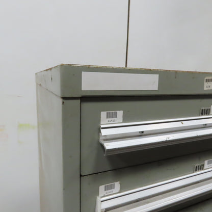 Stanley Vidmar 7 Drawer Small Parts Tools Storage Shop Cabinet 22.5" x 28" x 59"
