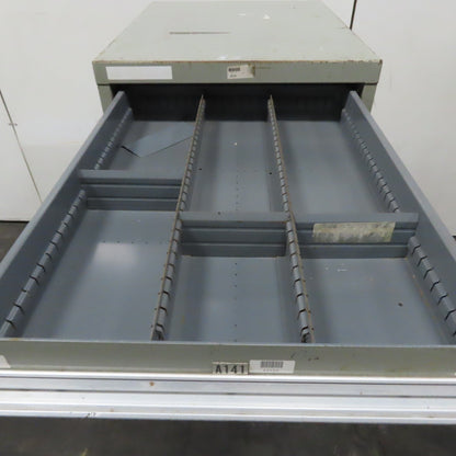 Stanley Vidmar 7 Drawer Small Parts Tools Storage Shop Cabinet 22.5" x 28" x 59"