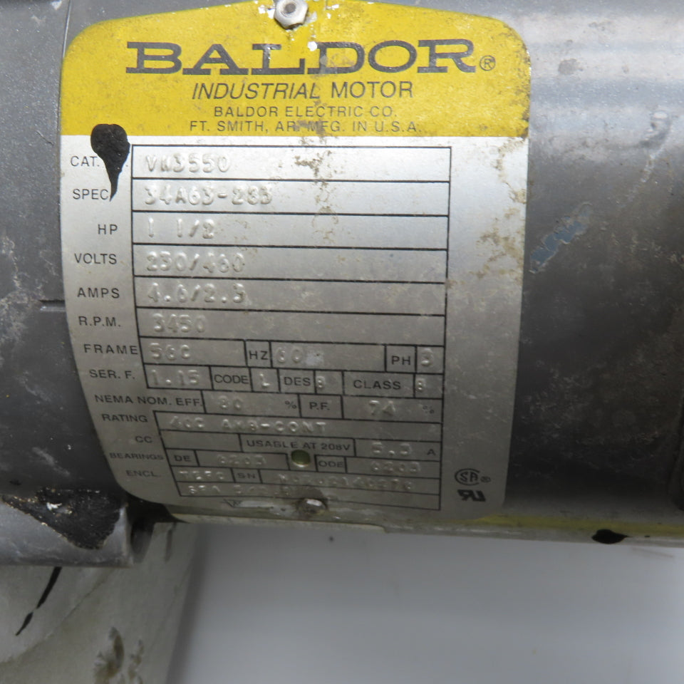 American Fan Company AF-10 10" Centrifugal Blower 1.5HP 3450RPM 230/460V 3Ph