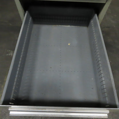 Stanley Vidmar 7 Drawer Small Parts Tools Storage Shop Cabinet 22.5" x 28" x 59"