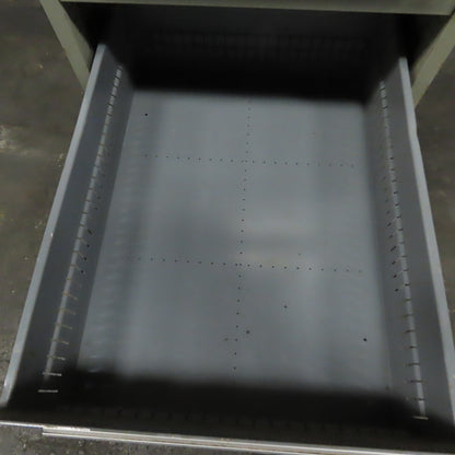 Stanley Vidmar 7 Drawer Small Parts Tools Storage Shop Cabinet 22.5" x 28" x 59"