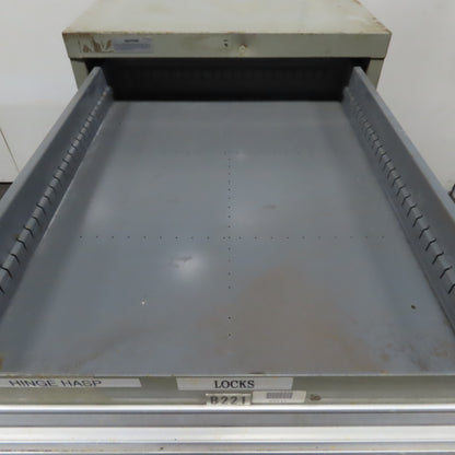 Stanley Vidmar 7 Drawer Small Parts Tools Storage Shop Cabinet 22.5" x 28" x 59"