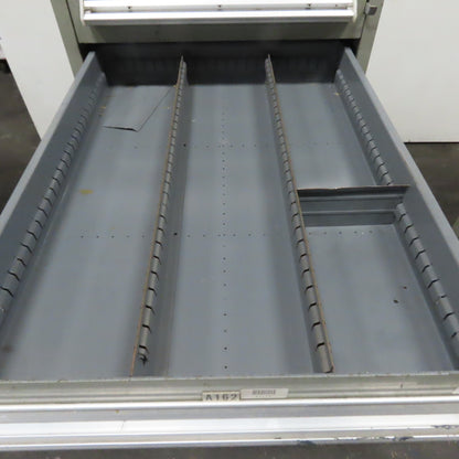 Stanley Vidmar 7 Drawer Small Parts Tools Storage Shop Cabinet 22.5" x 28" x 59"