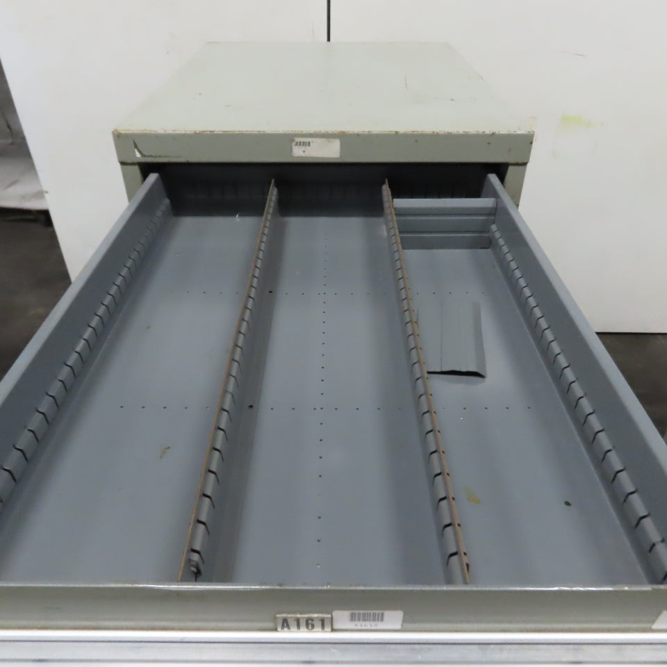 Stanley Vidmar 7 Drawer Small Parts Tools Storage Shop Cabinet 22.5" x 28" x 59"