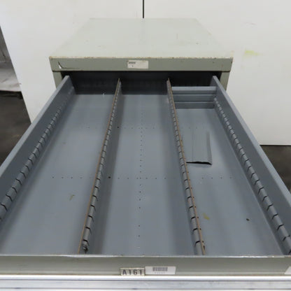 Stanley Vidmar 7 Drawer Small Parts Tools Storage Shop Cabinet 22.5" x 28" x 59"