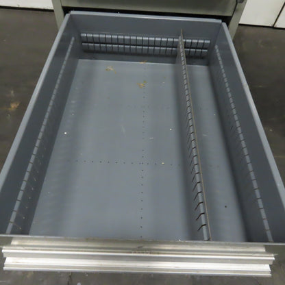 Stanley Vidmar 7 Drawer Small Parts Tools Storage Shop Cabinet 22.5" x 28" x 59"