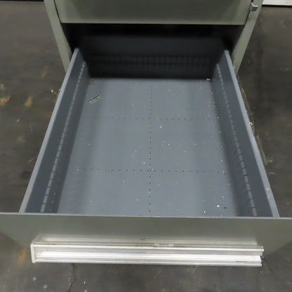 Stanley Vidmar 7 Drawer Small Parts Tools Storage Shop Cabinet 22.5" x 28" x 59"