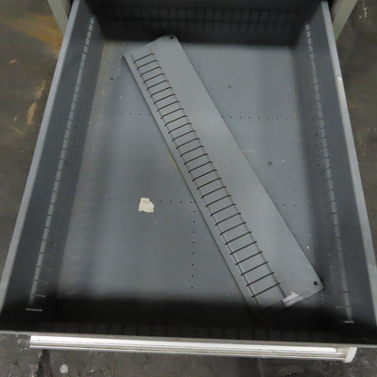Stanley Vidmar 7 Drawer Small Parts Tools Storage Shop Cabinet 22.5" x 28" x 59"