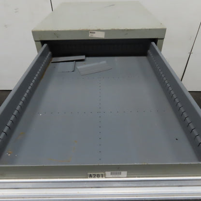 Stanley Vidmar 7 Drawer Small Parts Tools Storage Shop Cabinet 22.5" x 28" x 59"