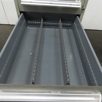 Stanley Vidmar 7 Drawer Small Parts Tools Storage Shop Cabinet 22.5" x 28" x 59"