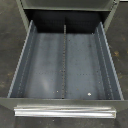Stanley Vidmar 7 Drawer Small Parts Tools Storage Shop Cabinet 22.5" x 28" x 59"