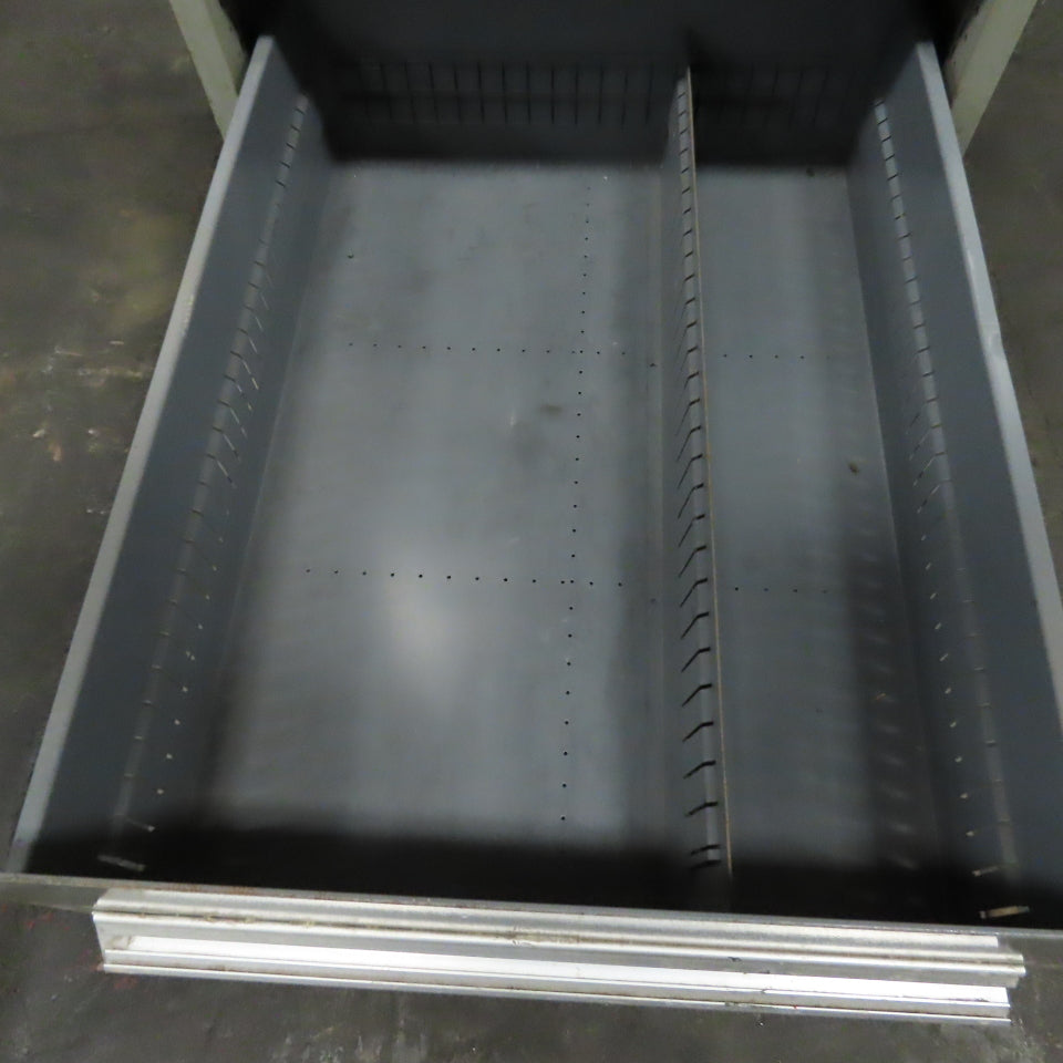 Stanley Vidmar 7 Drawer Small Parts Tools Storage Shop Cabinet 22.5" x 28" x 59"
