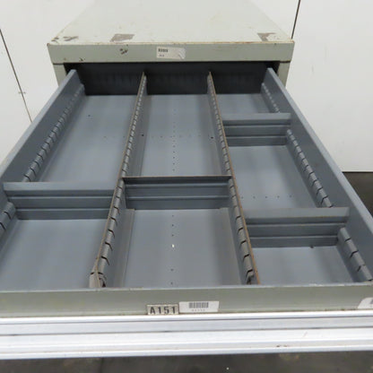 Stanley Vidmar 7 Drawer Small Parts Tools Storage Shop Cabinet 22.5" x 28" x 59"