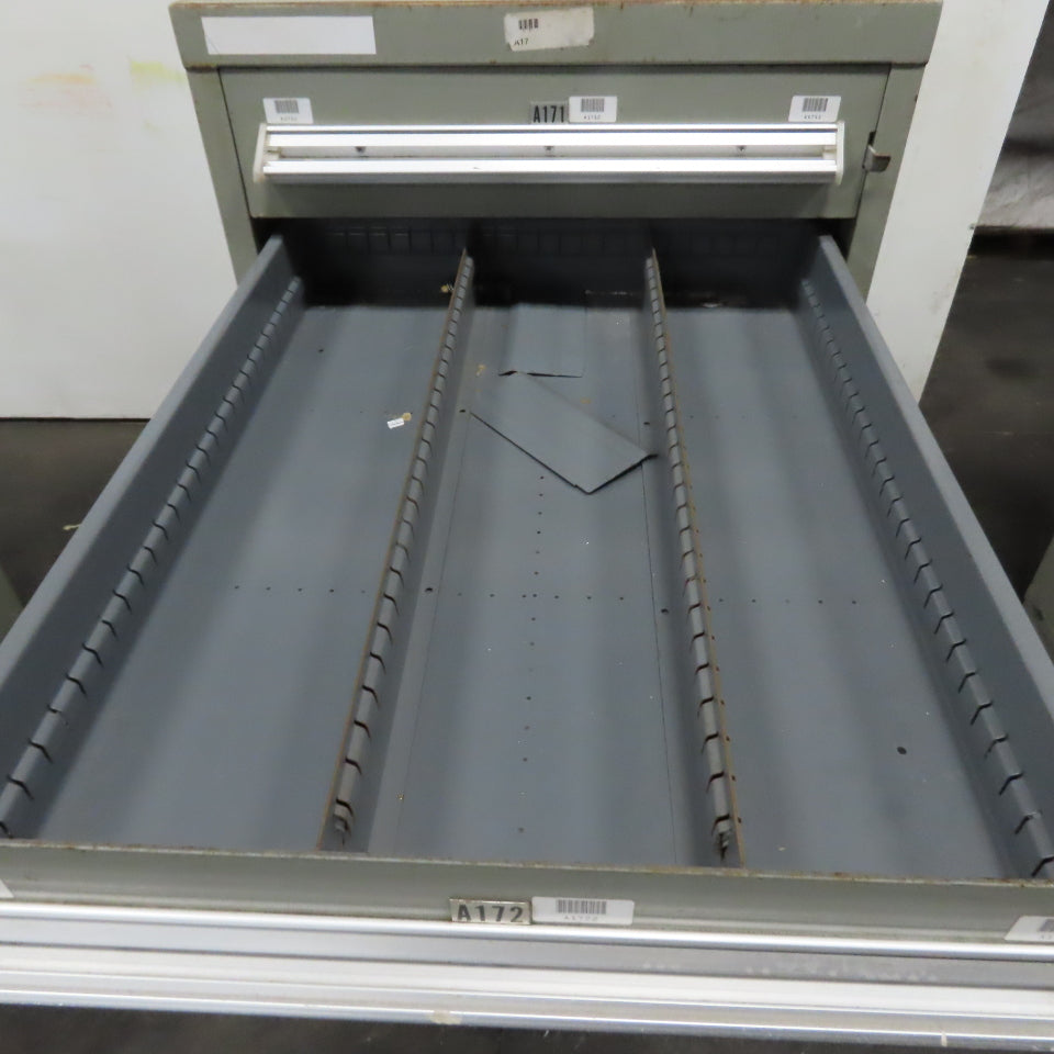 Stanley Vidmar 7 Drawer Small Parts Tools Storage Shop Cabinet 22.5" x 28" x 59"