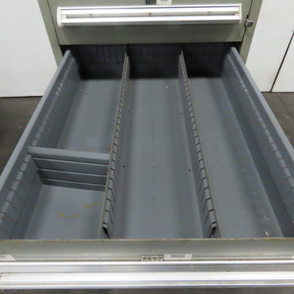 Stanley Vidmar 8 Drawer Small Parts Tools Storage Shop Cabinet 22.5" x 28" x 59"