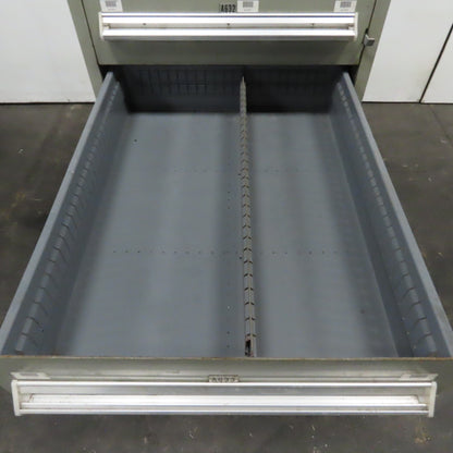 Stanley Vidmar 8 Drawer Small Parts Tools Storage Shop Cabinet 22.5" x 28" x 59"