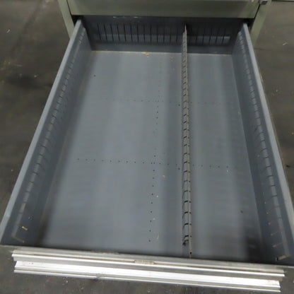 Stanley Vidmar 8 Drawer Small Parts Tools Storage Shop Cabinet 22.5" x 28" x 59"