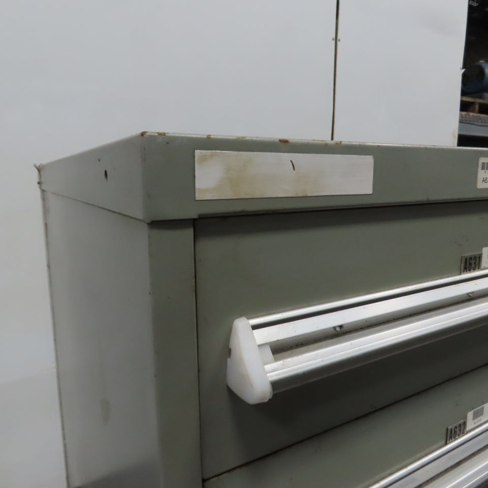 Stanley Vidmar 8 Drawer Small Parts Tools Storage Shop Cabinet 22.5" x 28" x 59"
