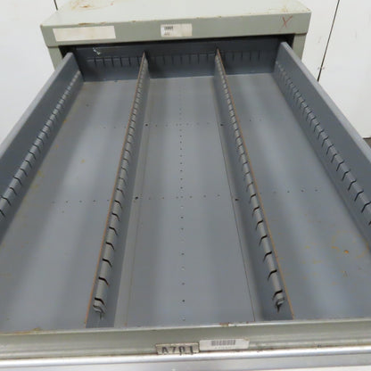 Stanley Vidmar 8 Drawer Small Parts Tools Storage Shop Cabinet 22.5" x 28" x 59"