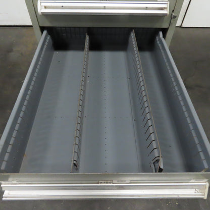 Stanley Vidmar 8 Drawer Small Parts Tools Storage Shop Cabinet 22.5" x 28" x 59"