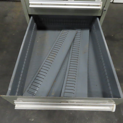 Stanley Vidmar 8 Drawer Small Parts Tools Storage Shop Cabinet 22.5" x 28" x 59"
