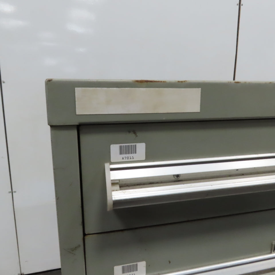 Stanley Vidmar 8 Drawer Small Parts Tools Storage Shop Cabinet 22.5" x 28" x 59"