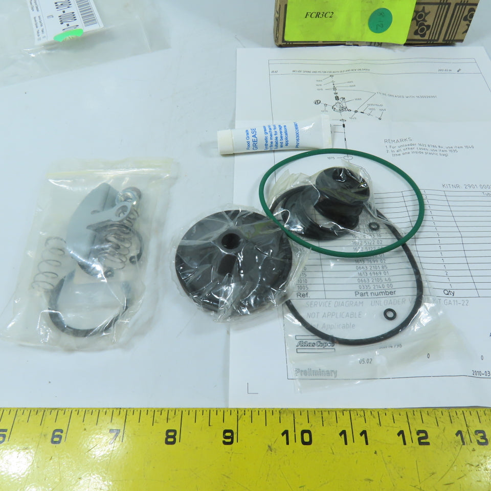 Atlas Copco 6219-0524-00 Unloader Valve Kit with Felt Guide Compressor Kit