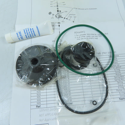 Atlas Copco 6219-0524-00 Unloader Valve Kit with Felt Guide Compressor Kit
