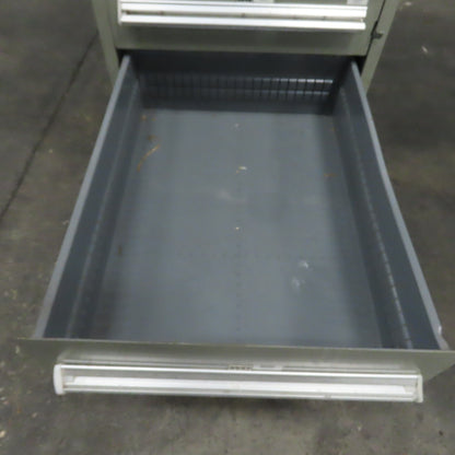 Stanley Vidmar 8 Drawer Small Parts Tools Storage Shop Cabinet 22.5" x 28" x 59"