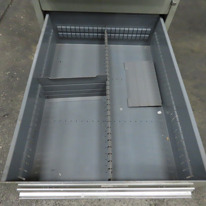 Stanley Vidmar 8 Drawer Small Parts Tools Storage Shop Cabinet 22.5" x 28" x 59"