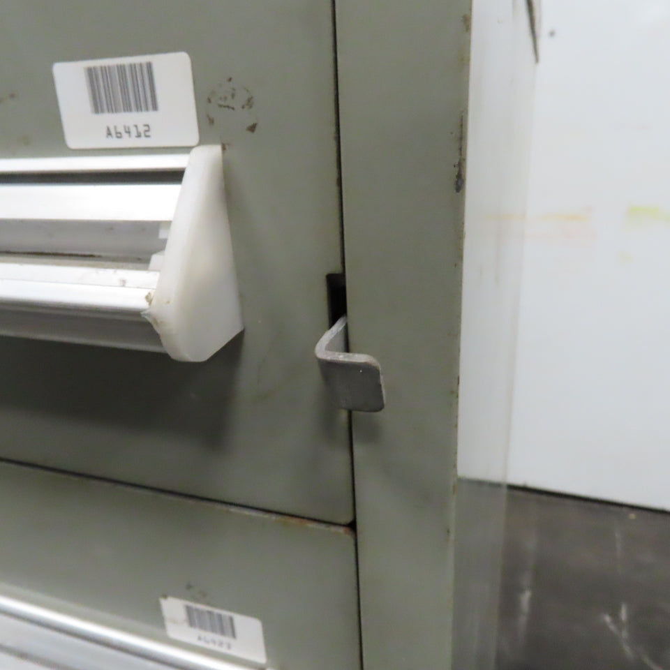 Stanley Vidmar 8 Drawer Small Parts Tools Storage Shop Cabinet 22.5" x 28" x 59"