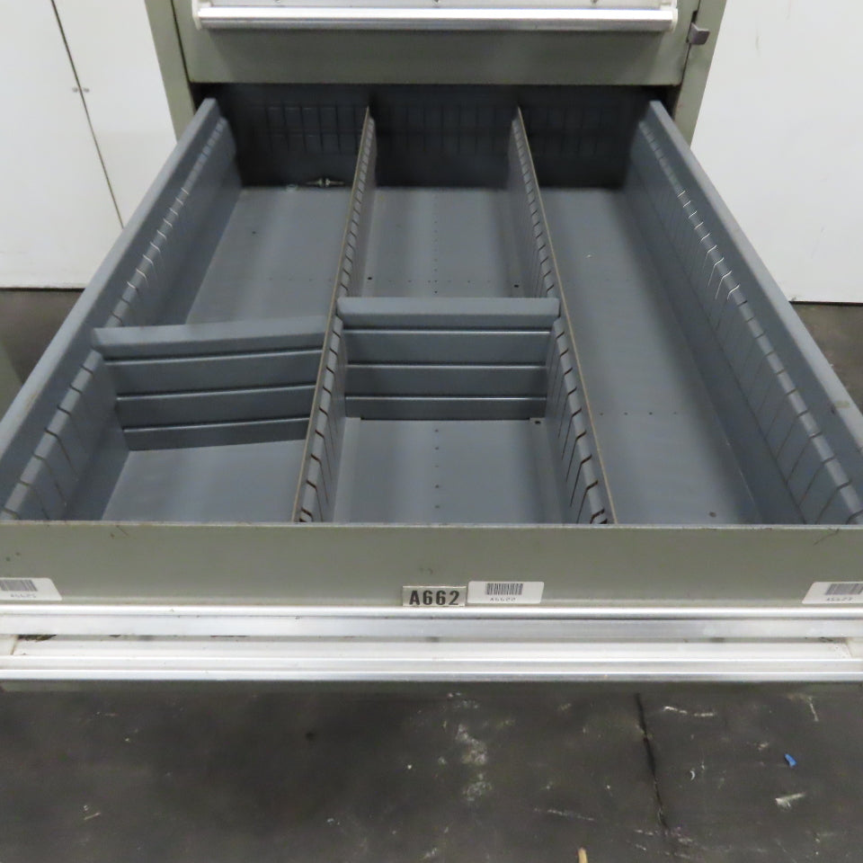 8 Drawer Small Parts Tools Storage Shop Cabinet 22.5" x 28" x 59"