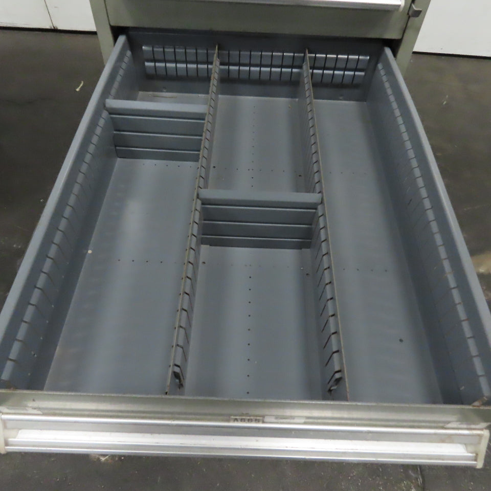 8 Drawer Small Parts Tools Storage Shop Cabinet 22.5" x 28" x 59"