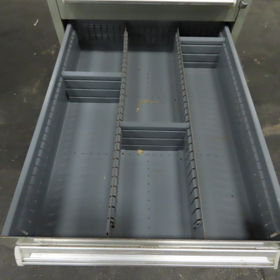 8 Drawer Small Parts Tools Storage Shop Cabinet 22.5" x 28" x 59"