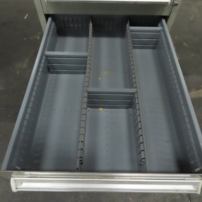 8 Drawer Small Parts Tools Storage Shop Cabinet 22.5" x 28" x 59"