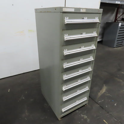 8 Drawer Small Parts Tools Storage Shop Cabinet 22.5" x 28" x 59"