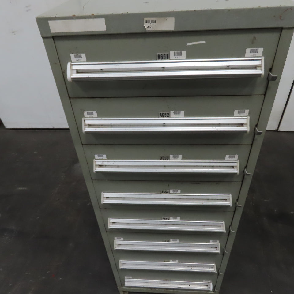 8 Drawer Small Parts Tools Storage Shop Cabinet 22.5" x 28" x 59"