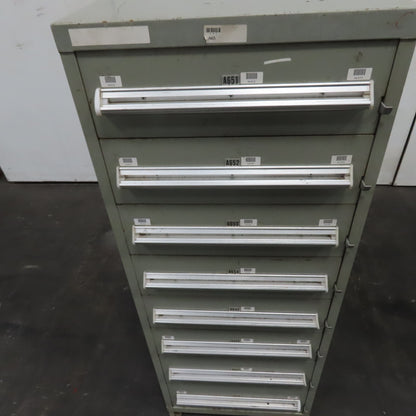 8 Drawer Small Parts Tools Storage Shop Cabinet 22.5" x 28" x 59"