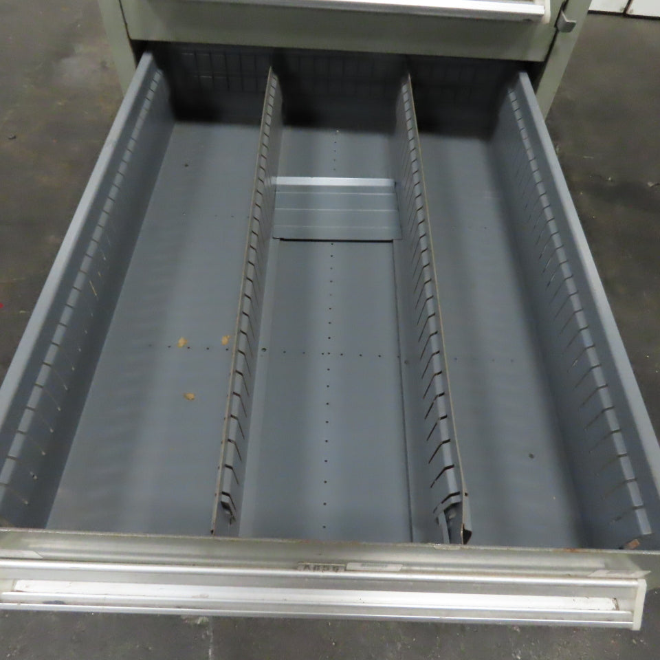 8 Drawer Small Parts Tools Storage Shop Cabinet 22.5" x 28" x 59"