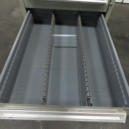 8 Drawer Small Parts Tools Storage Shop Cabinet 22.5" x 28" x 59"